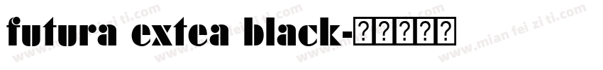 futura extea black字体转换
